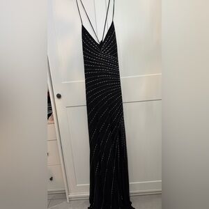 Beaded gown.